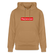 Heerenveen hoodie. Uniseks bio-hoodie. - Latte