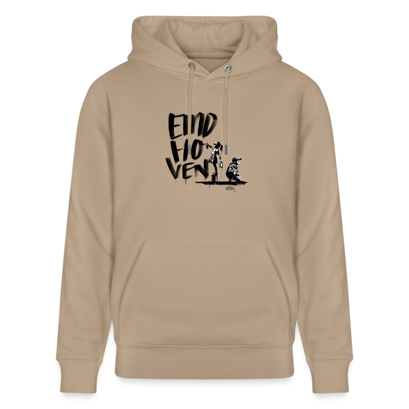 Boefjes Eindhoven. Uniseks bio-hoodie. - beige