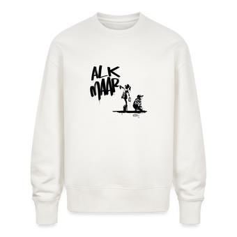 Boefjes Alkmaar. Uniseks oversize bio-sweater. - OFF WHITE