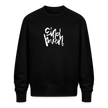 Witte letters Eindhoven trui. Uniseks oversize bio-sweater. - zwart