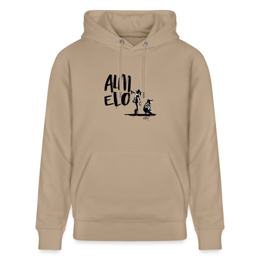 Boefjes Almelo. Uniseks bio-hoodie. - beige