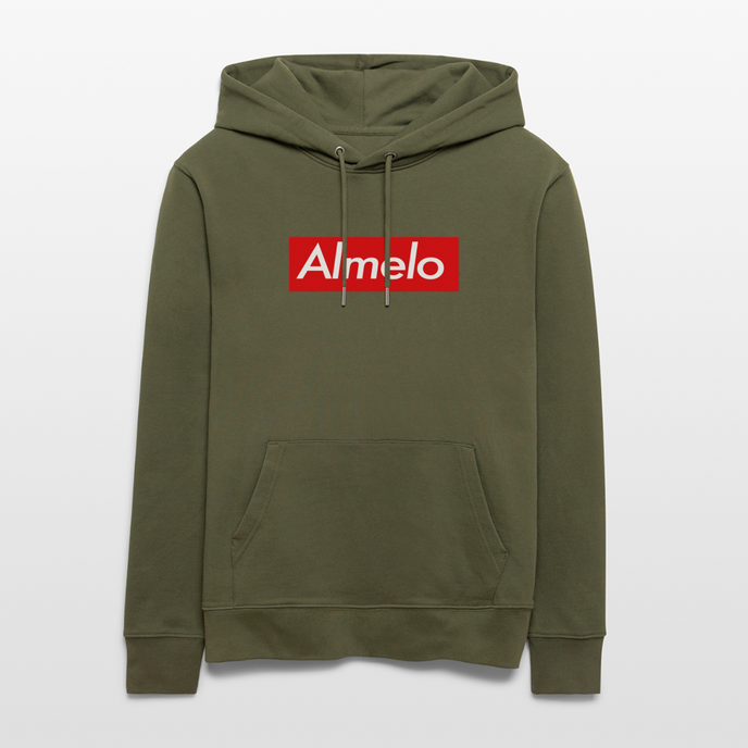 Almelo hoodie. Uniseks bio-hoodie. - kakigroen