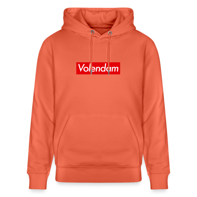 Volendam hoodie. Uniseks bio-hoodie. - lichtrood