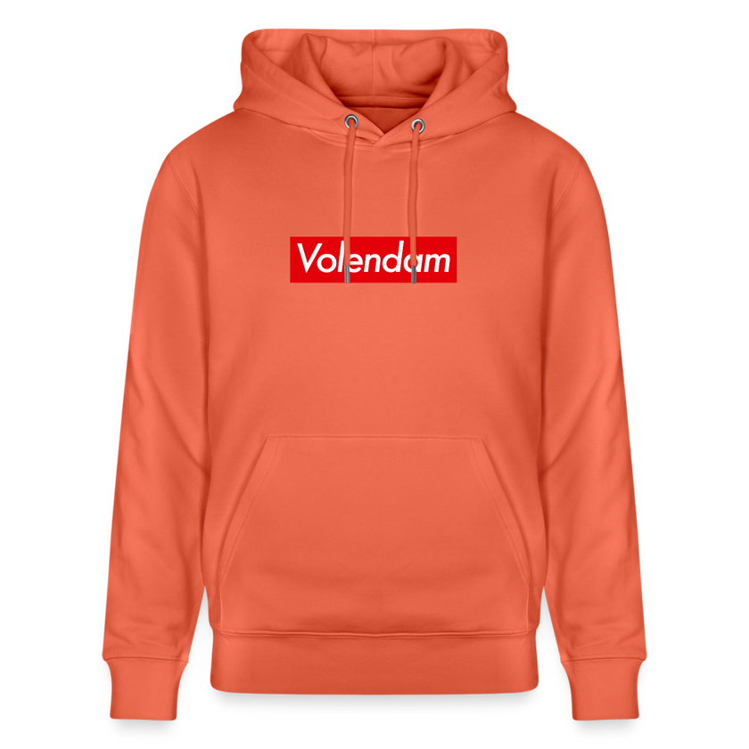 Volendam hoodie. Uniseks bio-hoodie. - lichtrood