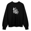 Witte letters Twente trui. Uniseks oversize bio-sweater. - zwart