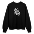 Witte letters Twente trui. Uniseks oversize bio-sweater. - zwart