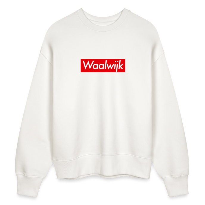 Waalwijk trui. Uniseks oversize bio-sweater. - OFF WHITE