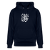 Witte letters Waalwijk hoodies. Uniseks bio-hoodie. - marine