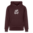 Witte letters Almelo trui. Uniseks bio-hoodie. - maroon