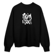 Witte letters Nijmegan trui. Uniseks oversize bio-sweater. - zwart