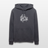 Witte letters Alkmaar trui. Uniseks bio-hoodie. - indigo