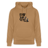 Boefjes Eindhoven. Uniseks bio-hoodie. - Latte