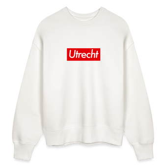 Utrecht trui. Uniseks oversize bio-sweater. - OFF WHITE