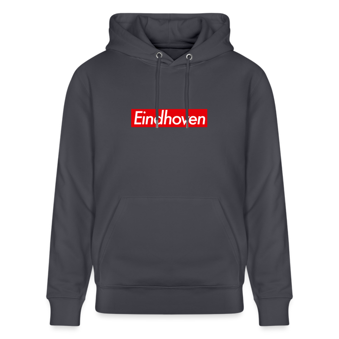 Eindhoven hoodie. Uniseks bio-hoodie. - indigo