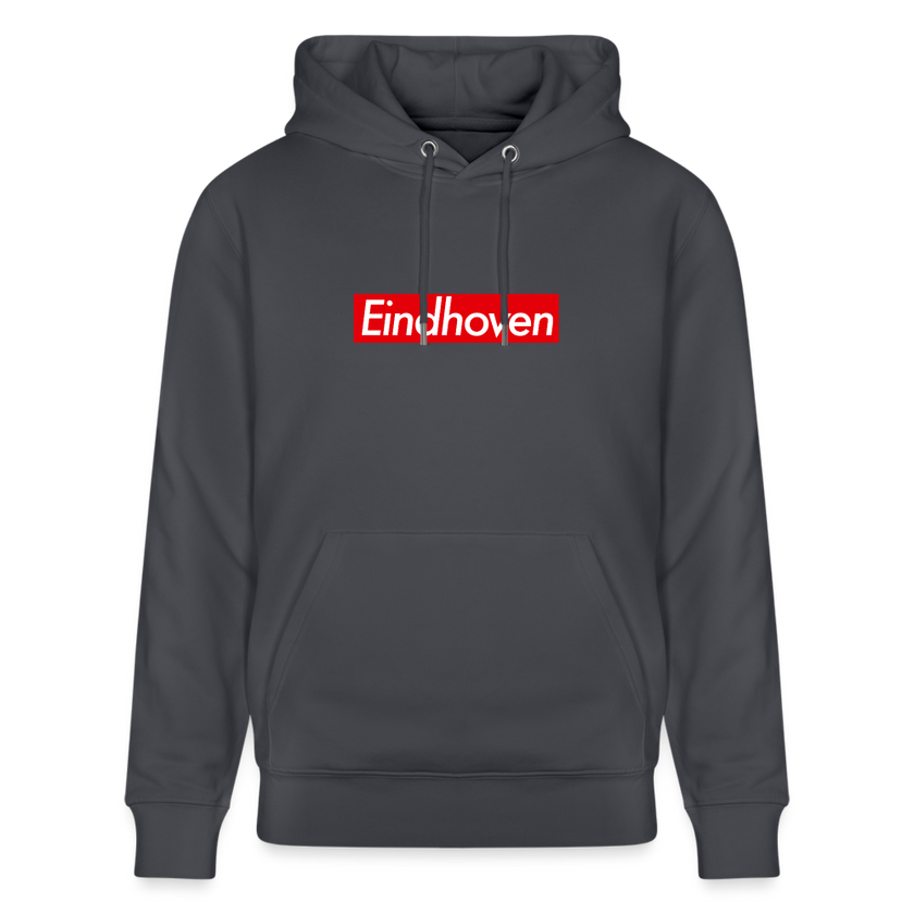 Eindhoven hoodie. Uniseks bio-hoodie. - indigo