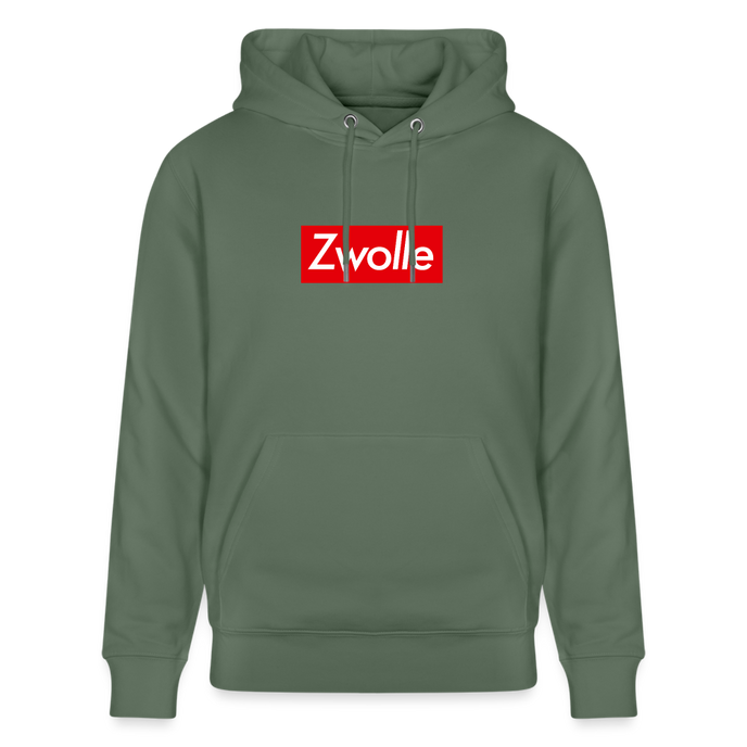 Zwolle hoodie. Uniseks bio-hoodie. - dennengroen