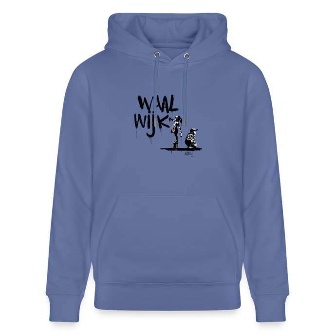 Boefjes Waalwijk.Uniseks bio-hoodie. - blauw