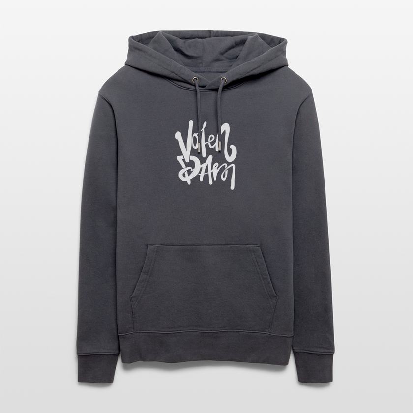 Witte letters Volendam hoodie. Uniseks bio-hoodie. - indigo