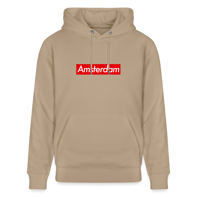 Amsterdam hoodie. Uniseks bio-hoodie. - beige