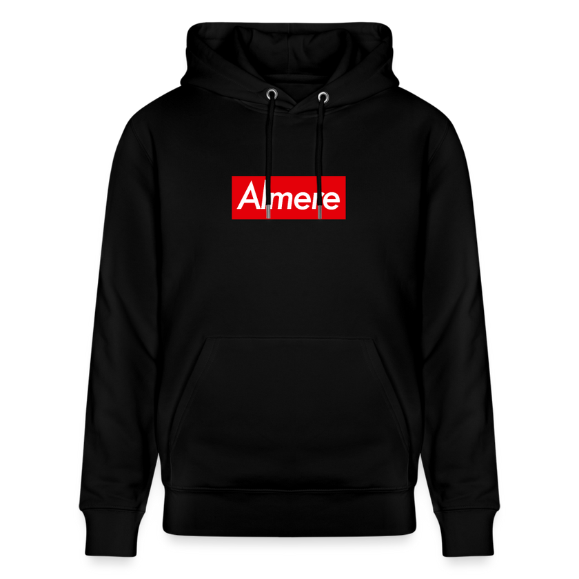 Almere hoodie. Uniseks bio-hoodie. - zwart