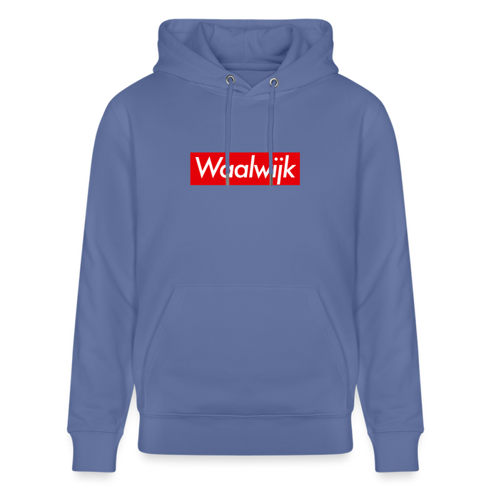 Waalwijk hoodie. Uniseks bio-hoodie. - blauw