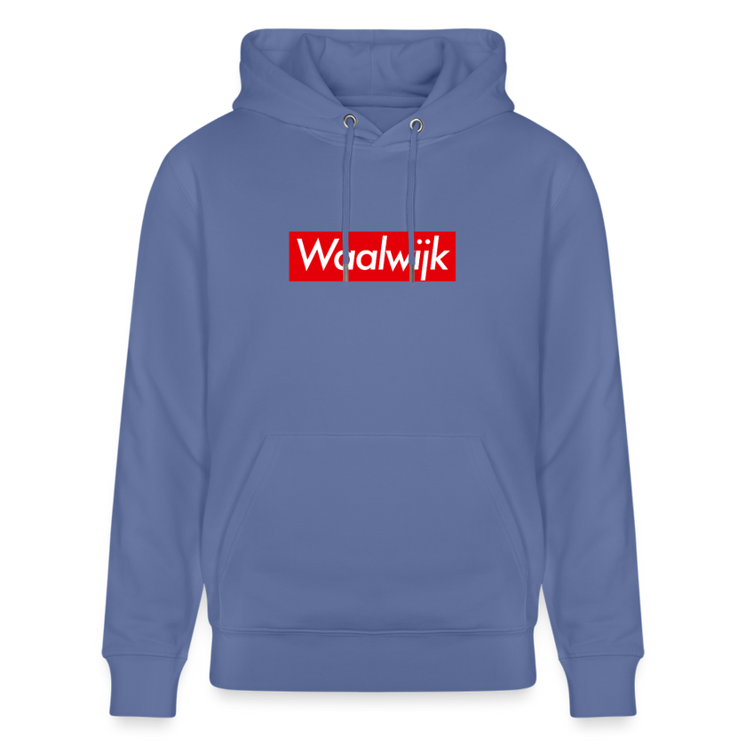 Waalwijk hoodie. Uniseks bio-hoodie. - blauw