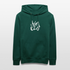 Witte letters Almelo trui. Uniseks bio-hoodie. - forest