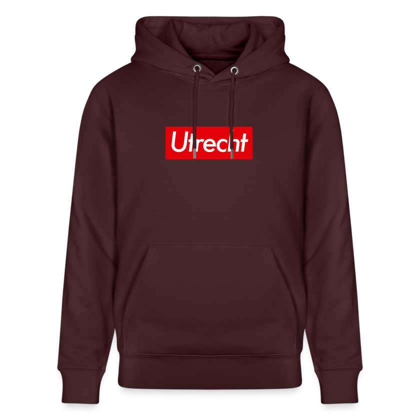 Utrecht hoodie. Uniseks bio-hoodie. - maroon