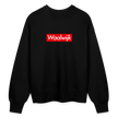 Waalwijk trui. Uniseks oversize bio-sweater. - zwart