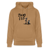 Boefjes Zwolle. Uniseks bio-hoodie. - Latte