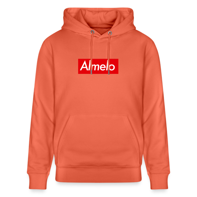 Almelo hoodie. Uniseks bio-hoodie. - lichtrood