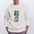 90 minuten lang. Trui Unisex Oversize Organic Sweatshirt - OFF WHITE