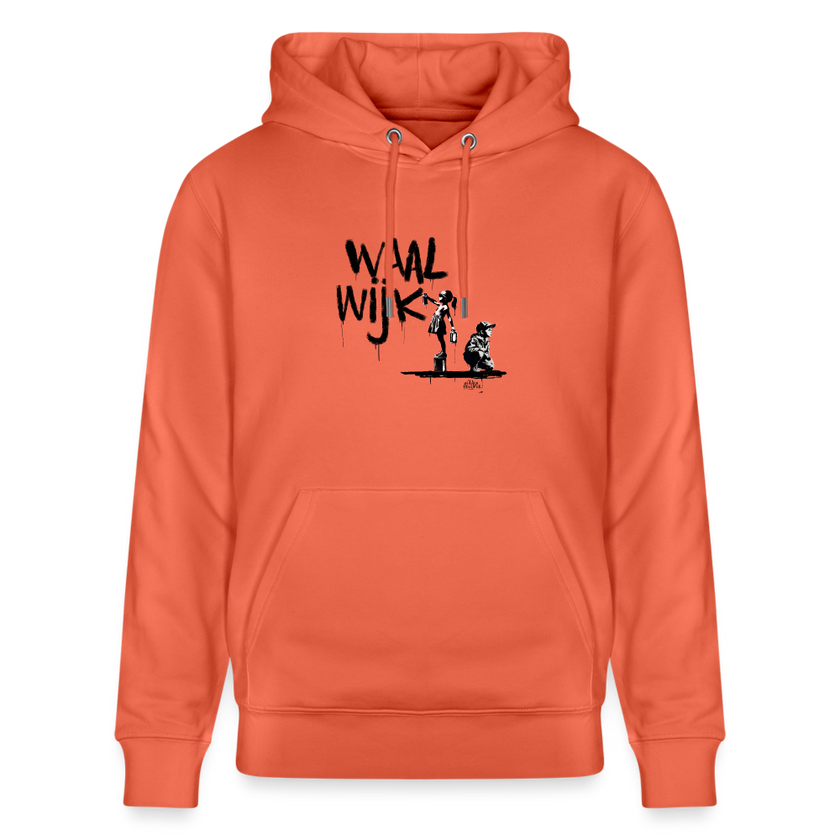 Boefjes Waalwijk.Uniseks bio-hoodie. - lichtrood