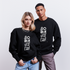 90 minuten lang. Trui. Unisex Oversize Organic Sweatshirt - zwart