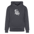 Witte letters Twente trui. Uniseks bio-hoodie. - indigo