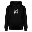 Witte letters Almelo trui. Uniseks bio-hoodie. - zwart