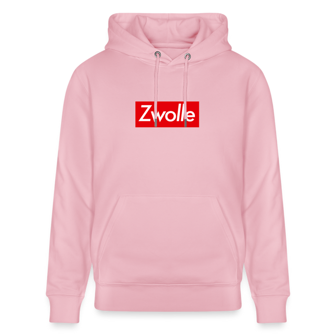 Zwolle hoodie. Uniseks bio-hoodie. - lichtroze