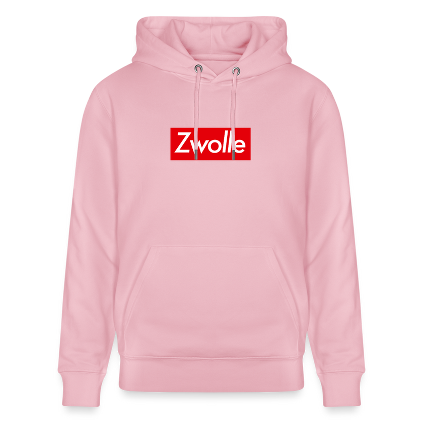 Zwolle hoodie. Uniseks bio-hoodie. - lichtroze