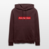 Amsterdam hoodie. Uniseks bio-hoodie. - maroon