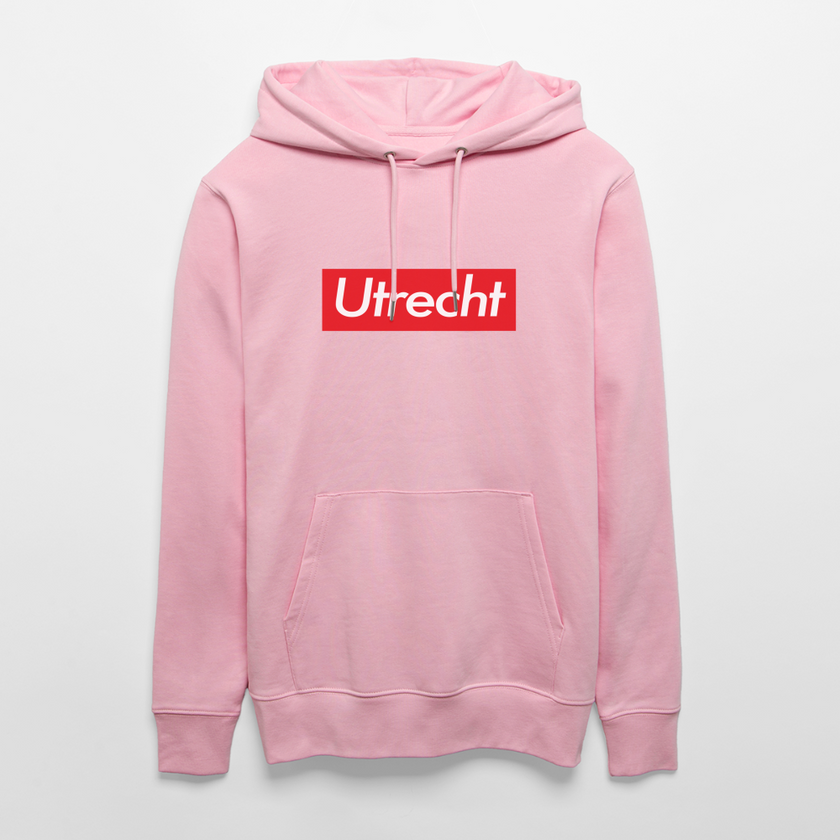 Utrecht hoodie. Uniseks bio-hoodie. - lichtroze