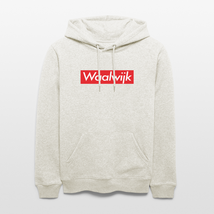 Waalwijk hoodie. Uniseks bio-hoodie. - beige gemêleerd