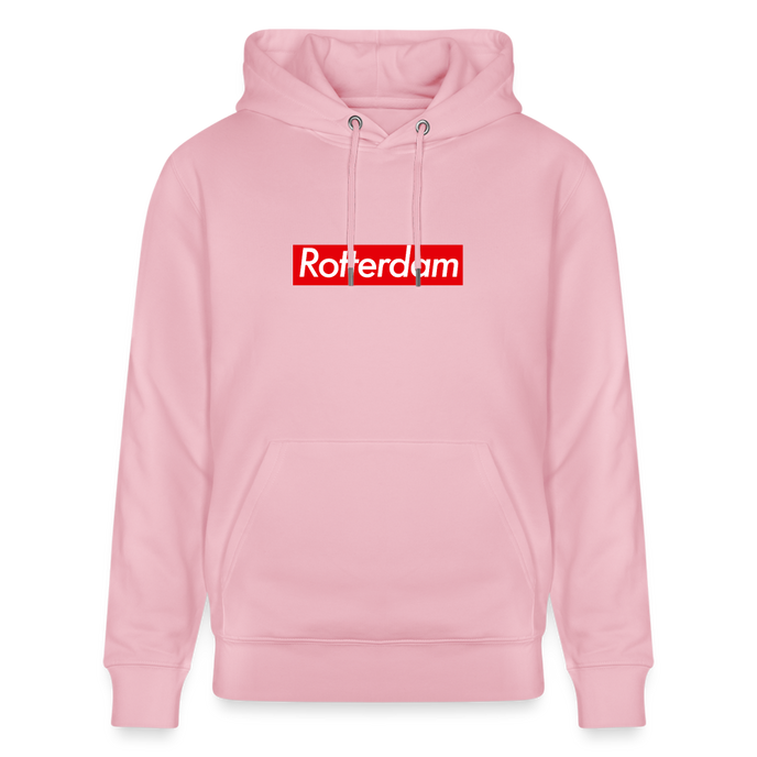 Rotterdam hoodie. Uniseks bio-hoodie. - lichtroze