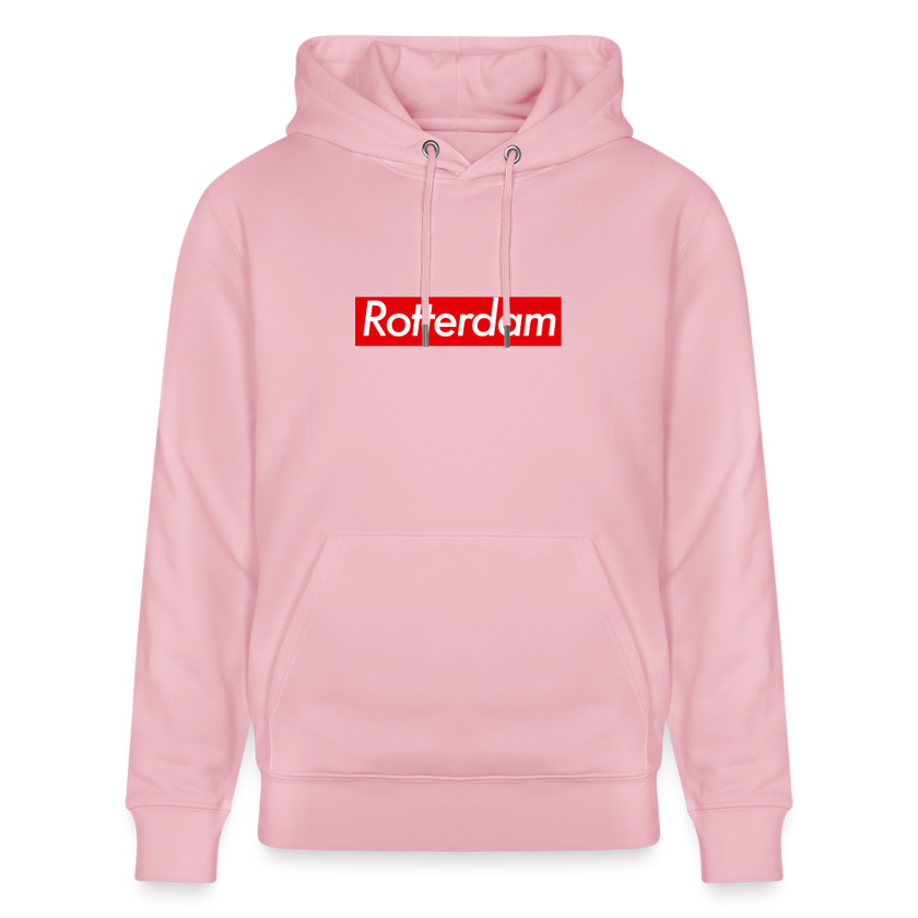 Rotterdam hoodie. Uniseks bio-hoodie. - lichtroze