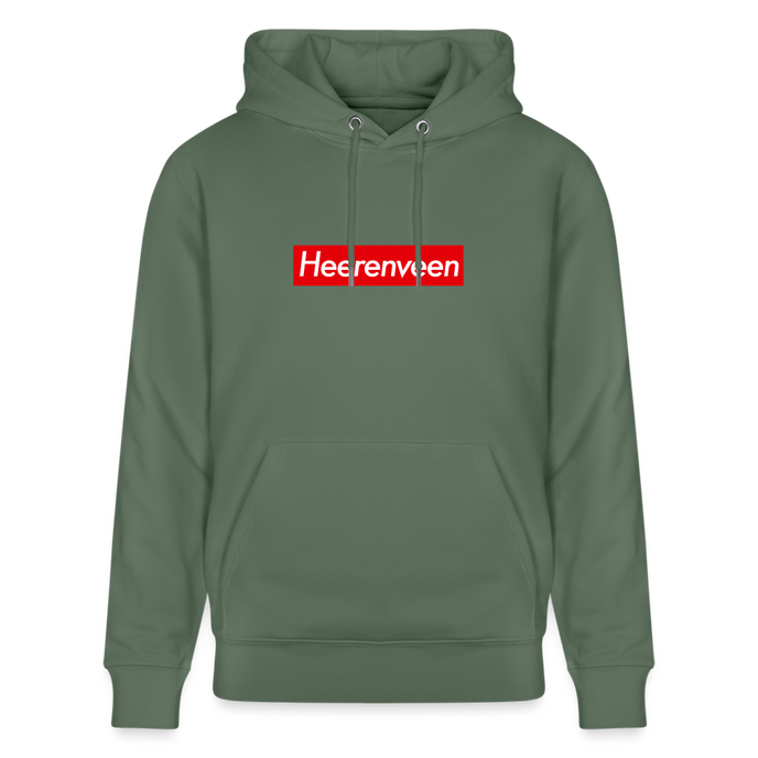 Heerenveen hoodie. Uniseks bio-hoodie. - dennengroen