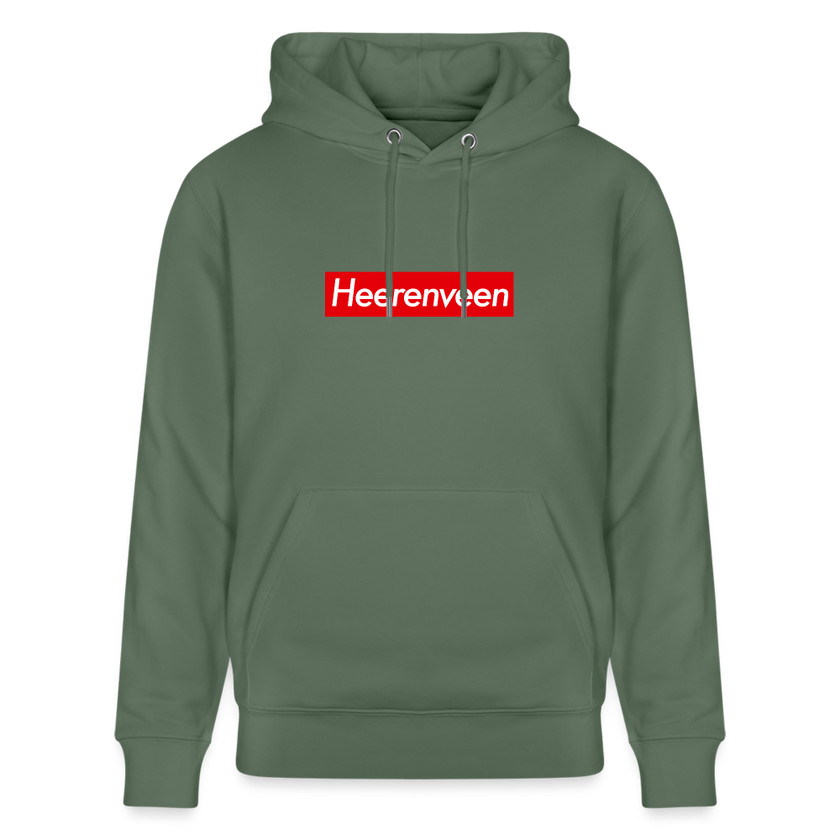 Heerenveen hoodie. Uniseks bio-hoodie. - dennengroen