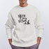 Boefjes Heerenveen. Uniseks oversize bio-sweater. - OFF WHITE