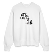 Boefjes Utrecht. Uniseks oversize bio-sweater. - wit