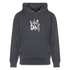 Witte letters Volendam hoodie. Uniseks bio-hoodie. - indigo