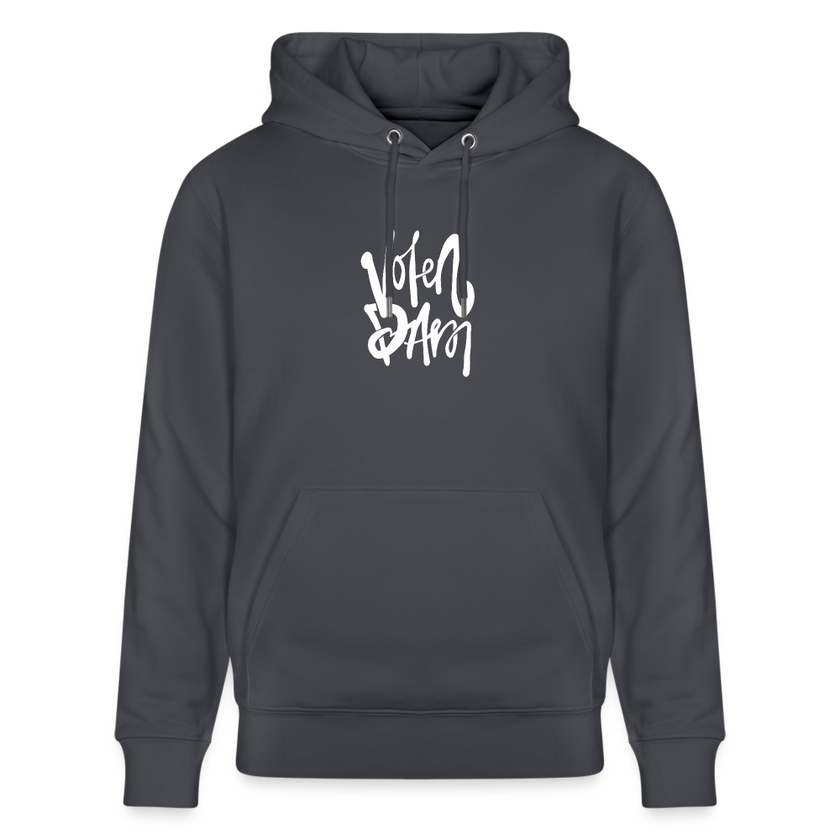 Witte letters Volendam hoodie. Uniseks bio-hoodie. - indigo