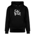 Witte letters Eindhoven trui. Uniseks bio-hoodie. - zwart